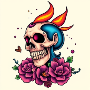 Vibrant Color Lighter Tattoo