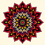 Vibrant Color Mandala Tattoo