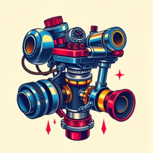 Vibrant Color Mechanic Tattoo