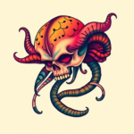 Vibrant Color Medusa Tattoo