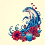 Vibrant Color Ocean Tattoo