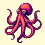 Vibrant Color Octopus Tattoo