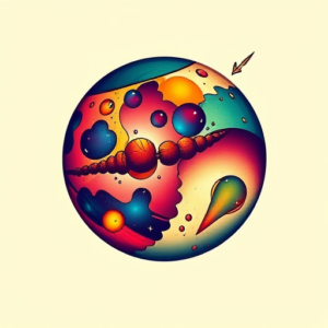 Vibrant Color Planet Tattoo