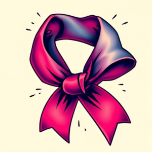 Vibrant Color Ribbon Tattoo