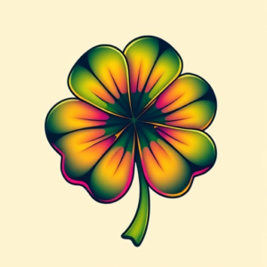 Vibrant Color Shamrock Tattoo