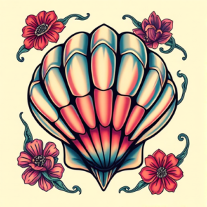 Vibrant Color Shellback Tattoo