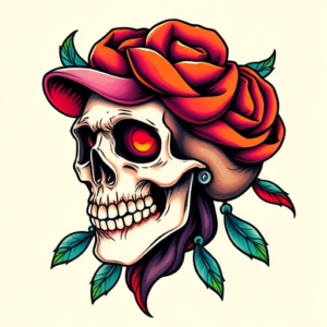 Vibrant Color Stamp Tattoo