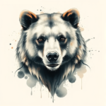 Watercolor Bear Tattoo