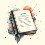 Watercolor Book Tattoo