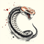Watercolor Cobra Tattoo