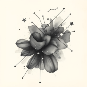 Watercolor Constellation Tattoo