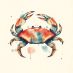 Watercolor Crab Tattoo