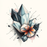 Watercolor Crystal Tattoo