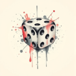 Watercolor Dice Tattoo