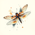 Watercolor Firefly Tattoo