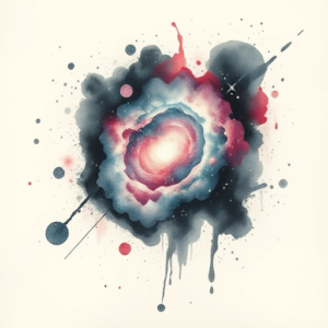 Watercolor Galaxy Tattoo