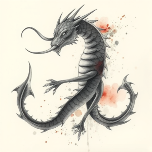 Watercolor Hydra Tattoo