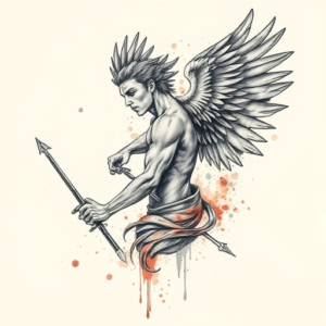 Watercolor Icarus Tattoo