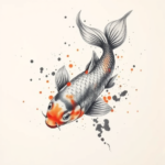 Watercolor Koi Tattoo