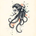 Watercolor Medusa Tattoo