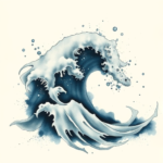 Watercolor Ocean Tattoo