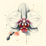 Watercolor Orchid Tattoo
