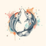 Watercolor Pisces Tattoo