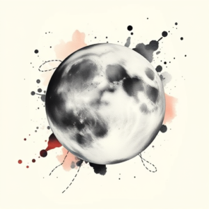 Watercolor Planet Tattoo