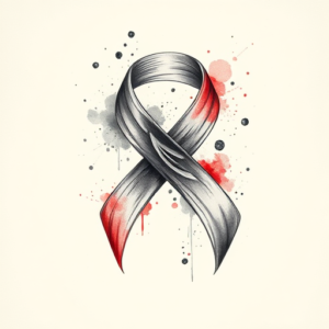 Watercolor Ribbon Tattoo