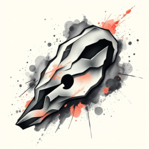 Watercolor Rock Tattoo