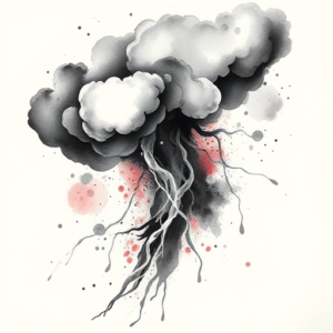 Watercolor Storm Tattoo