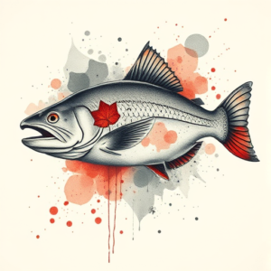 Watercolor Trout Tattoo