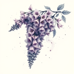 Watercolor Wisteria Tattoo
