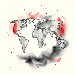 Watercolor World Tattoo