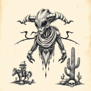 Western Alien Tattoo