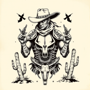 Western Armor Tattoo