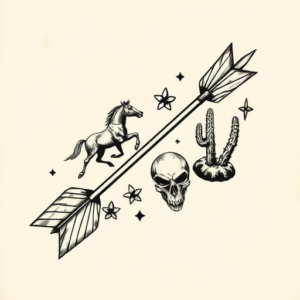 Western Arrow Tattoo