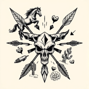 Western Arrowhead Tattoo