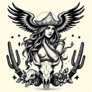 Western Athena Tattoo