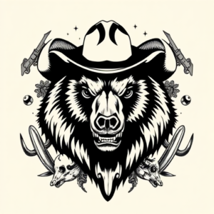 Western Bear Tattoo