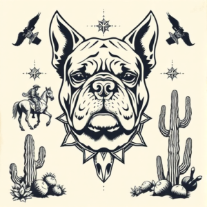 Western Bulldog Tattoo