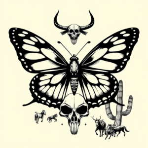 Western Butterfly Tattoo