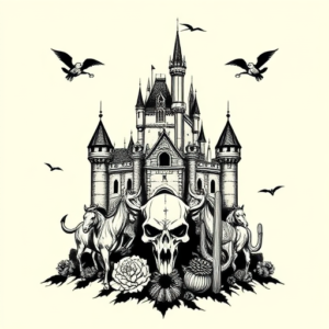 Western Castle Tattoo