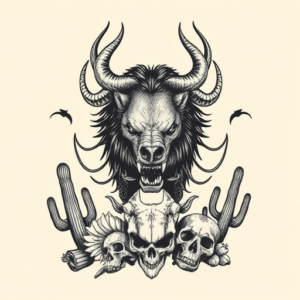 Western Cerberus Tattoo