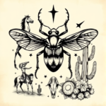 Western Cicada Tattoo