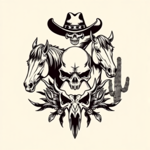 Western Cowboy Tattoo