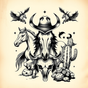 Western Crochet Tattoo