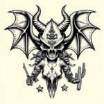 Western Demon Tattoo