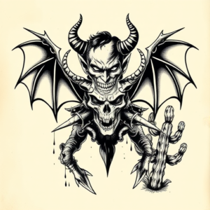 Western Devil Tattoo