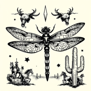 Western Dragonfly Tattoo